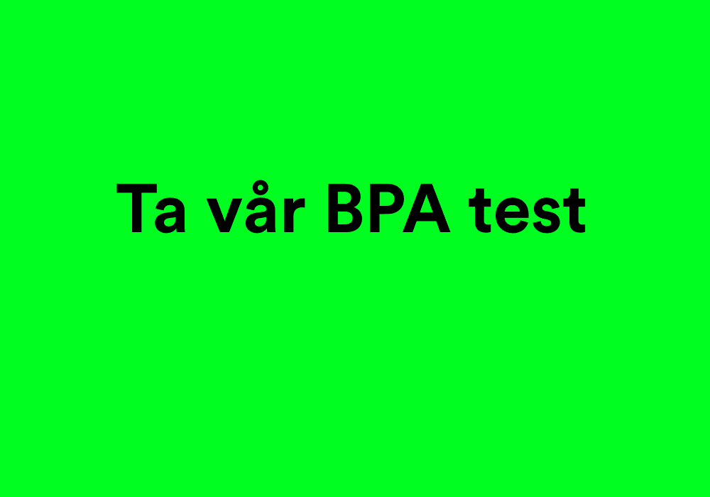 Ta BPA testen og se alle leverandører der du bor
